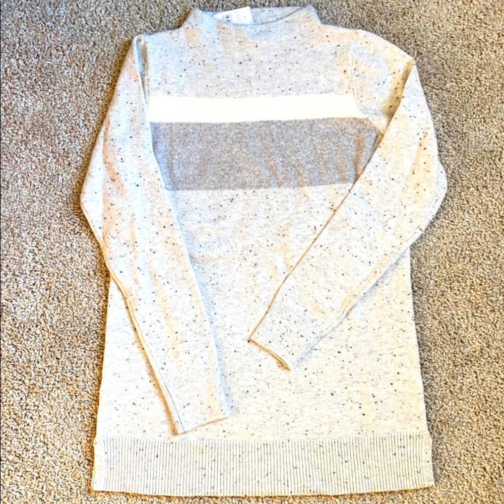 Ann Taylor Loft Striped “Snowfall” Sweater